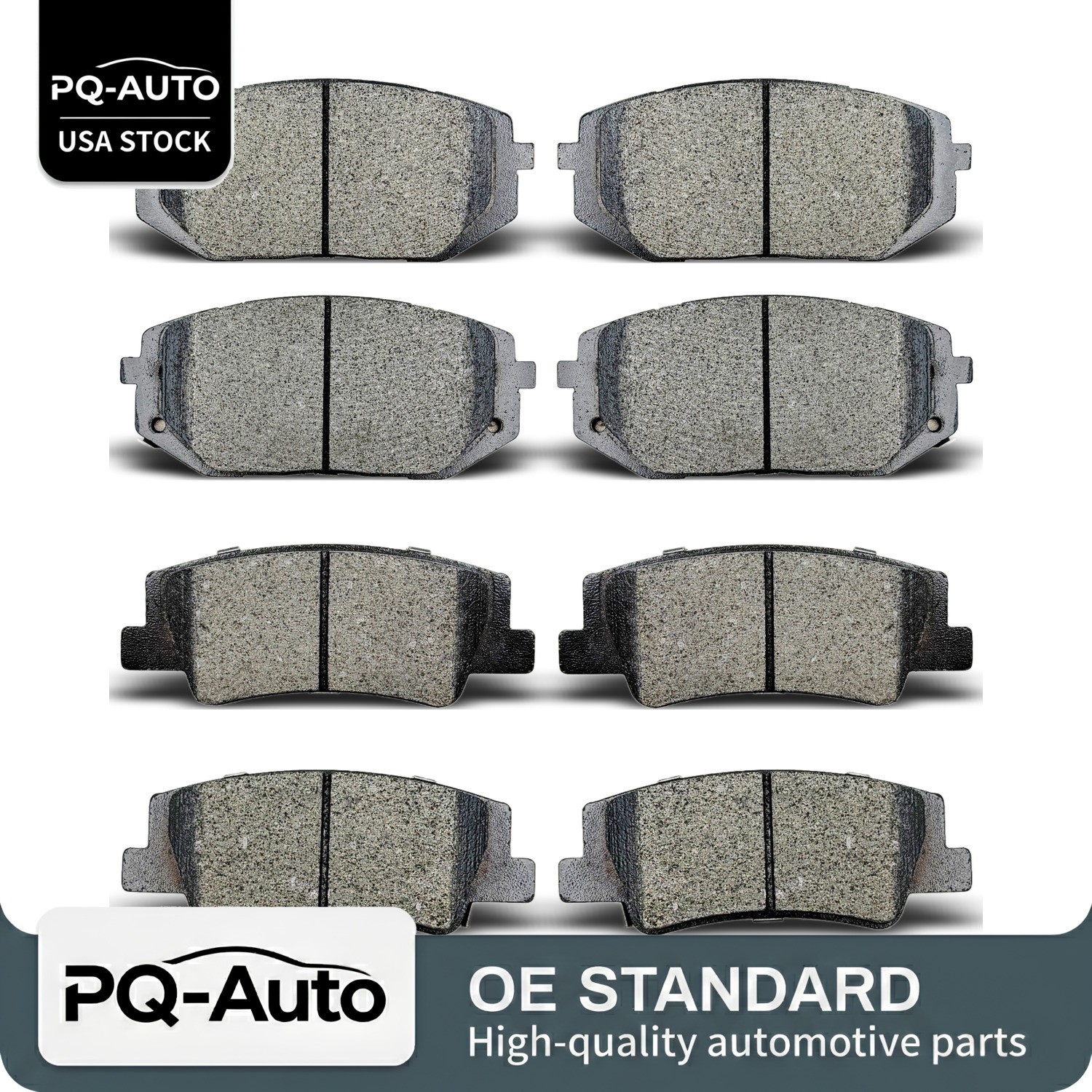 Front Rear Semi-Metallic Brake Pads Kit For Hyundai Tucson Kia Sportage