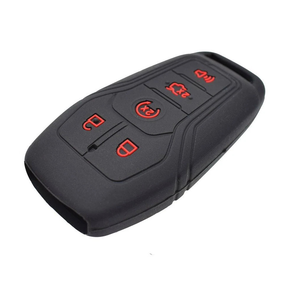 Silicone Key Case For FORD Mustang F-150 EXPLORER EDGE Remote Fob Shell Cover
