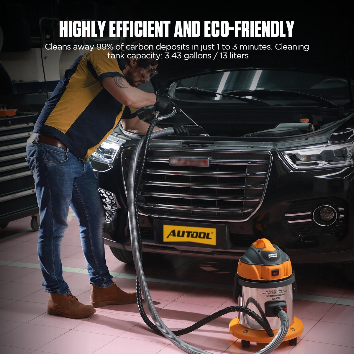 Walnut Blaster Engine Intake Valve Cleaning Carbon Deposits Cleaning Machine US