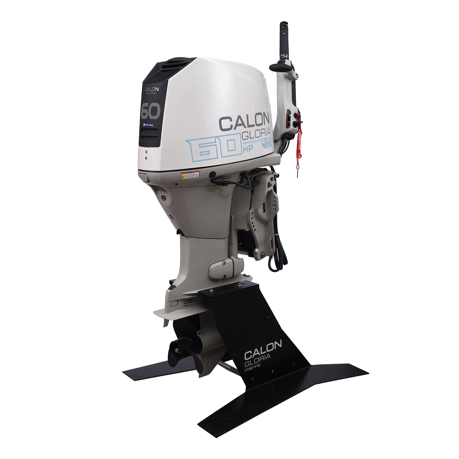 CALON 60HP 4-Stroke Single Shaft EFI Outboard Motor Electric Start FNR 24L TanK