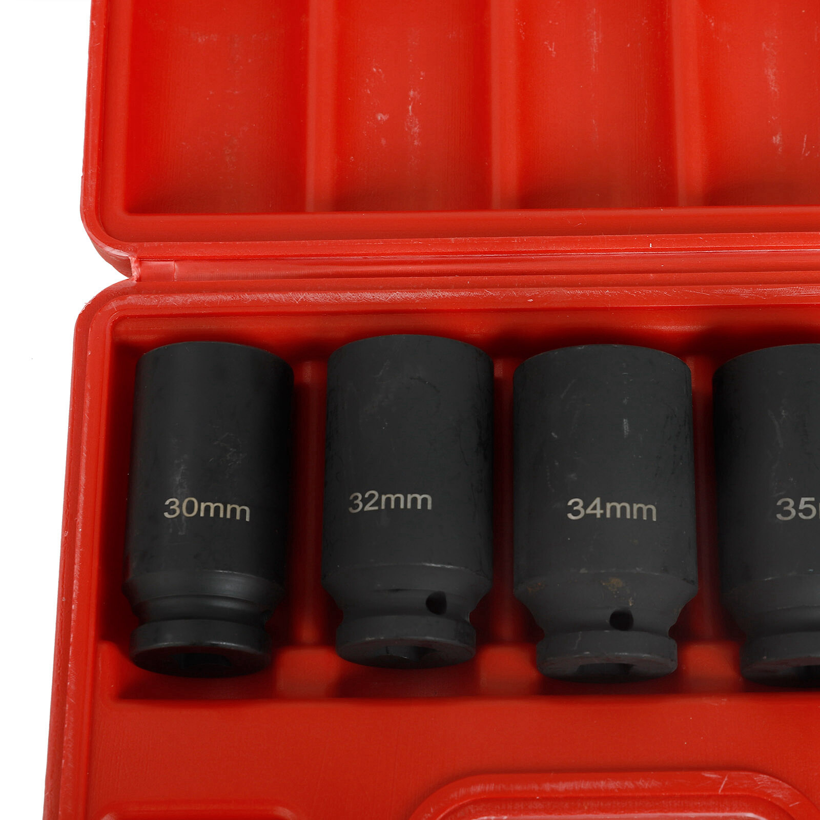 5pcs 12 Point Metric 1/2” Deep Spindle Axle Nut Socket Set 30 32 34 35 36mm