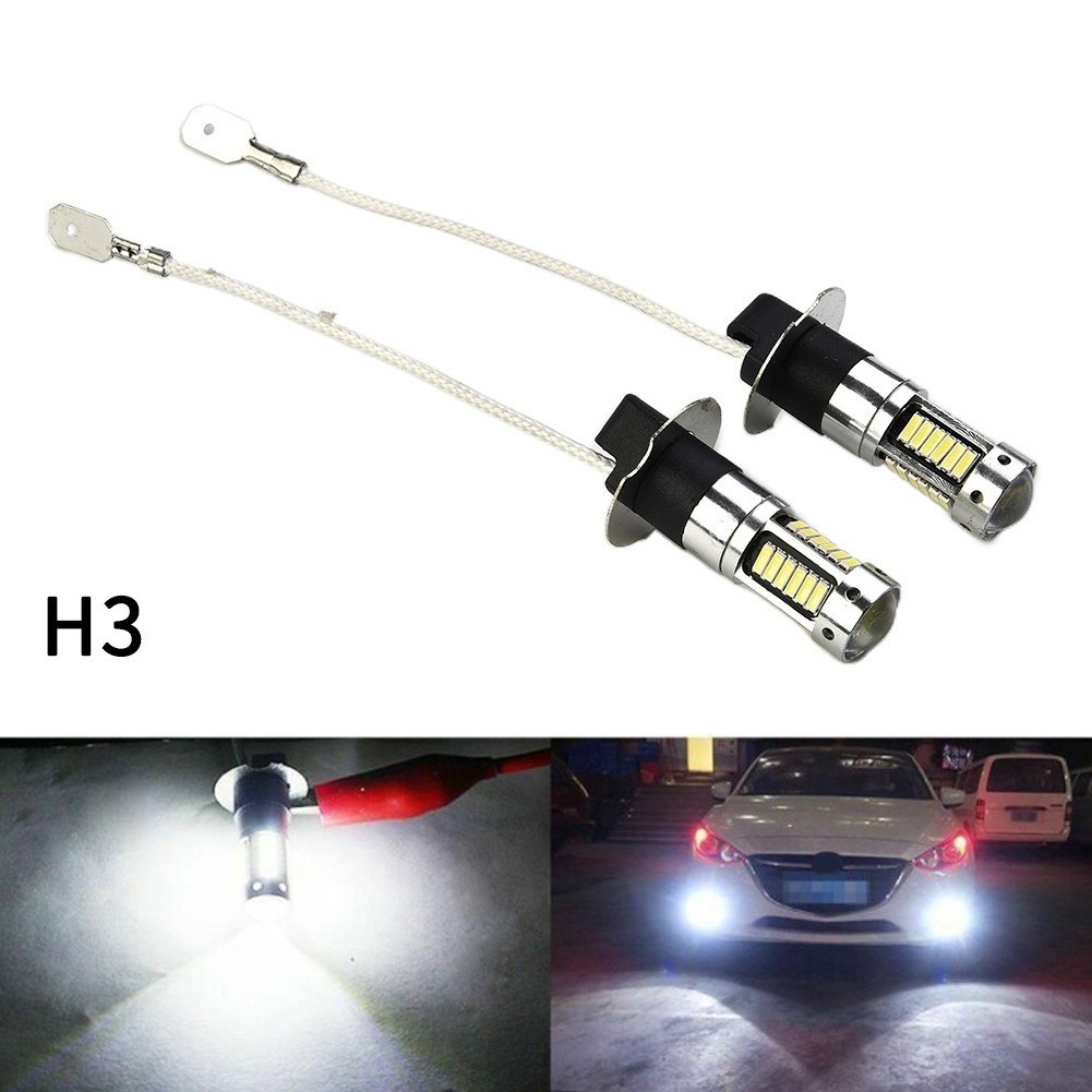 1800LM Fog Light Accessory Parts Replacement 1Pair H3 Bulbs Conversion