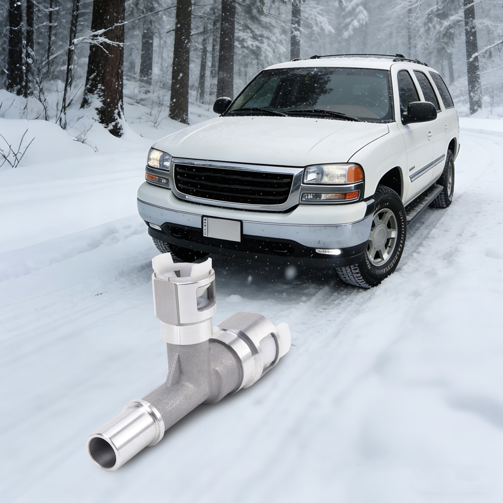 Aluminum Alloy Heater Hose Tee Connector Replacement Heater Hose Fitting HAVC