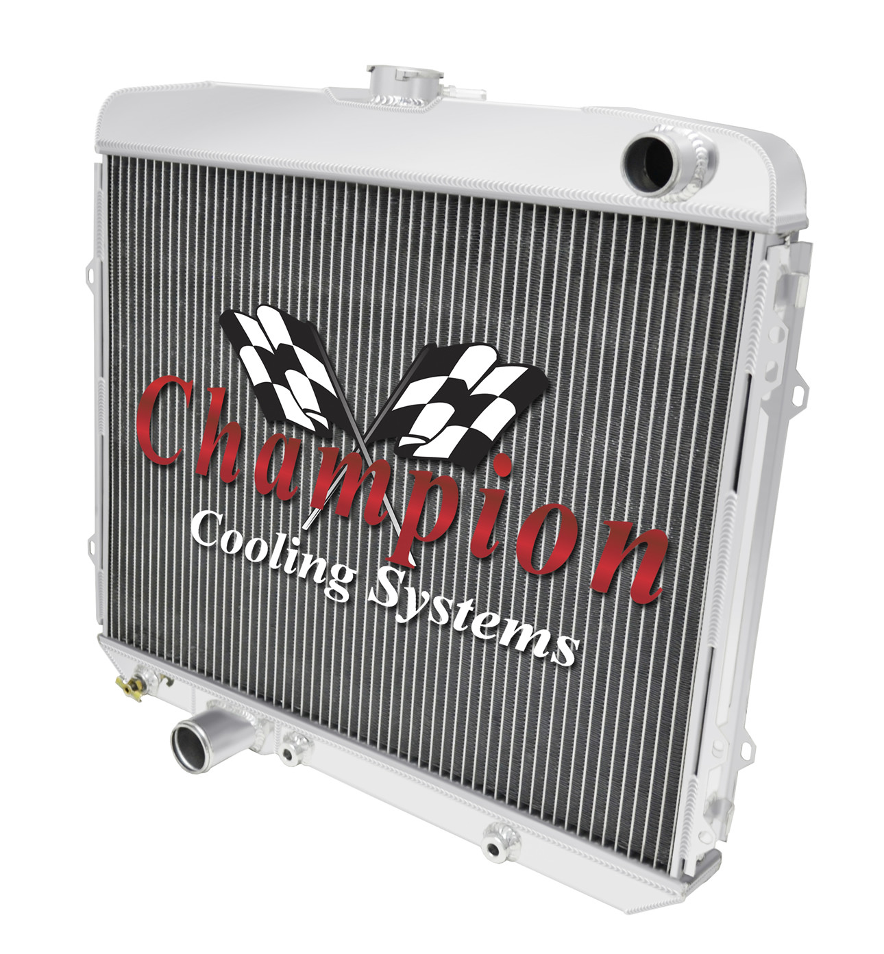 Cold Champion 3 Row All Aluminum Radiator for 1967 Ford Custom V8 Engine #CC67GL