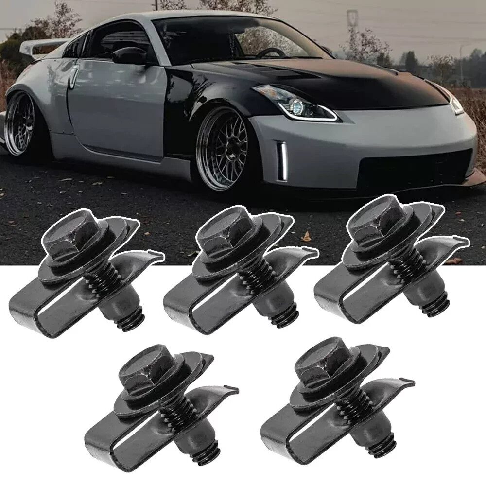 Car Body Bolts & U-nut Clips M6 Splash Shield Retainer Fastener Rivet Screws