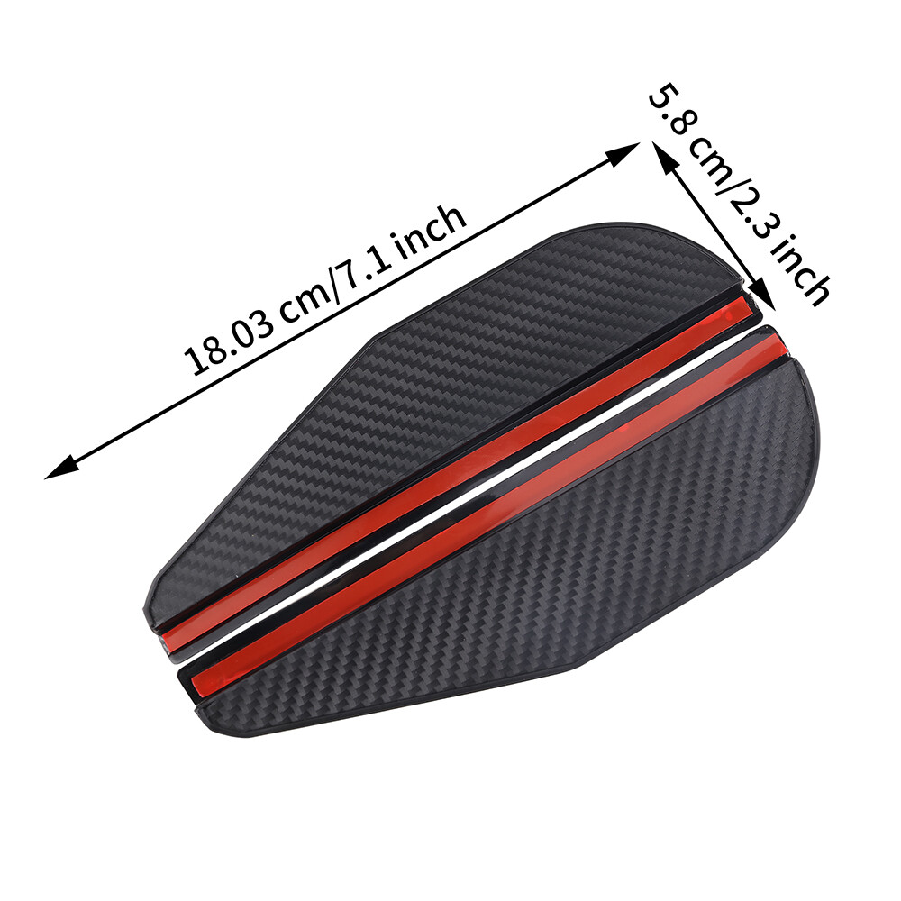 2x Car Rear View Side Mirror Rain Board Eyebrow Guard Sun Visor Accessories