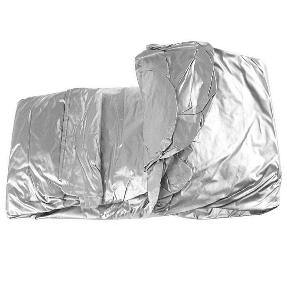 Universal Car Cover Size L Silver Breathable All Weather Protection Waterproof