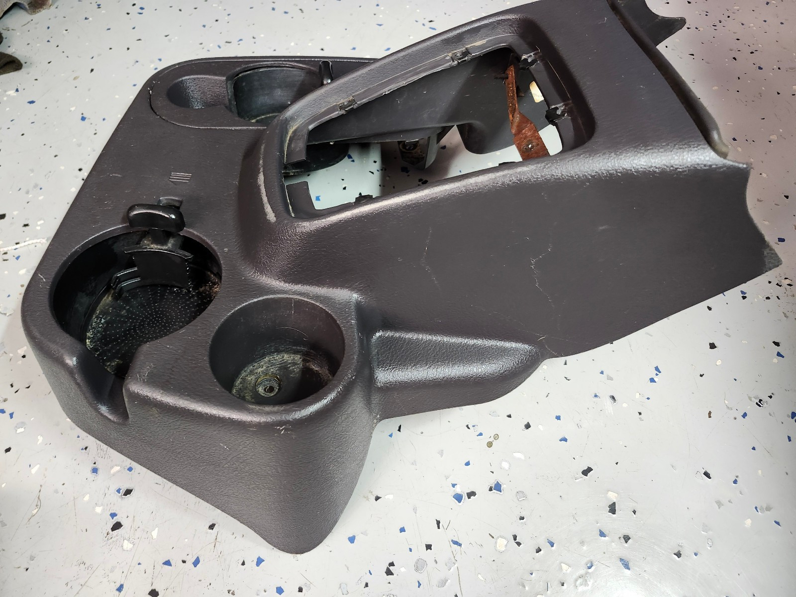 98-01 Dodge Ram 1500 2500 3500 Floor Console Cup Holder Manual Shifter Complete