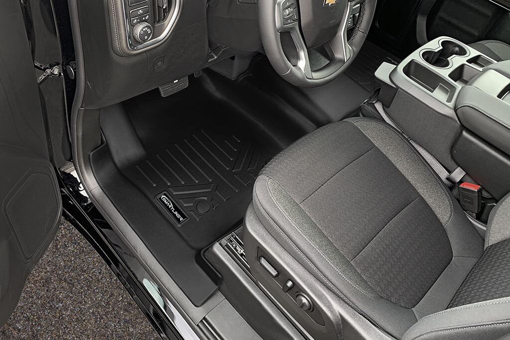 SMARTLINER 2 Row Floor Liners for 2019-2024 Chevy Silverado 1500|2500|3500*