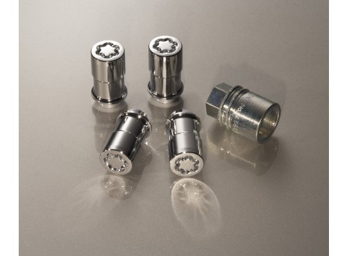 Ford® Chrome Plated Security Safety Wheel Locking Nuts for Exposed Lugs 4pc Set