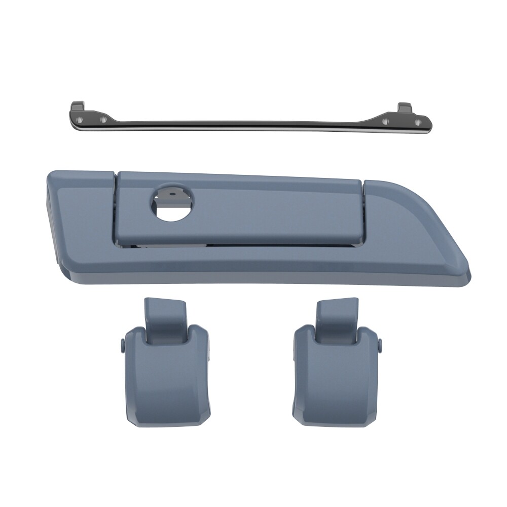 Advanblack GUNSHIP GRAY Hinges Latch For Harley Razor Chopped King Tour Pack