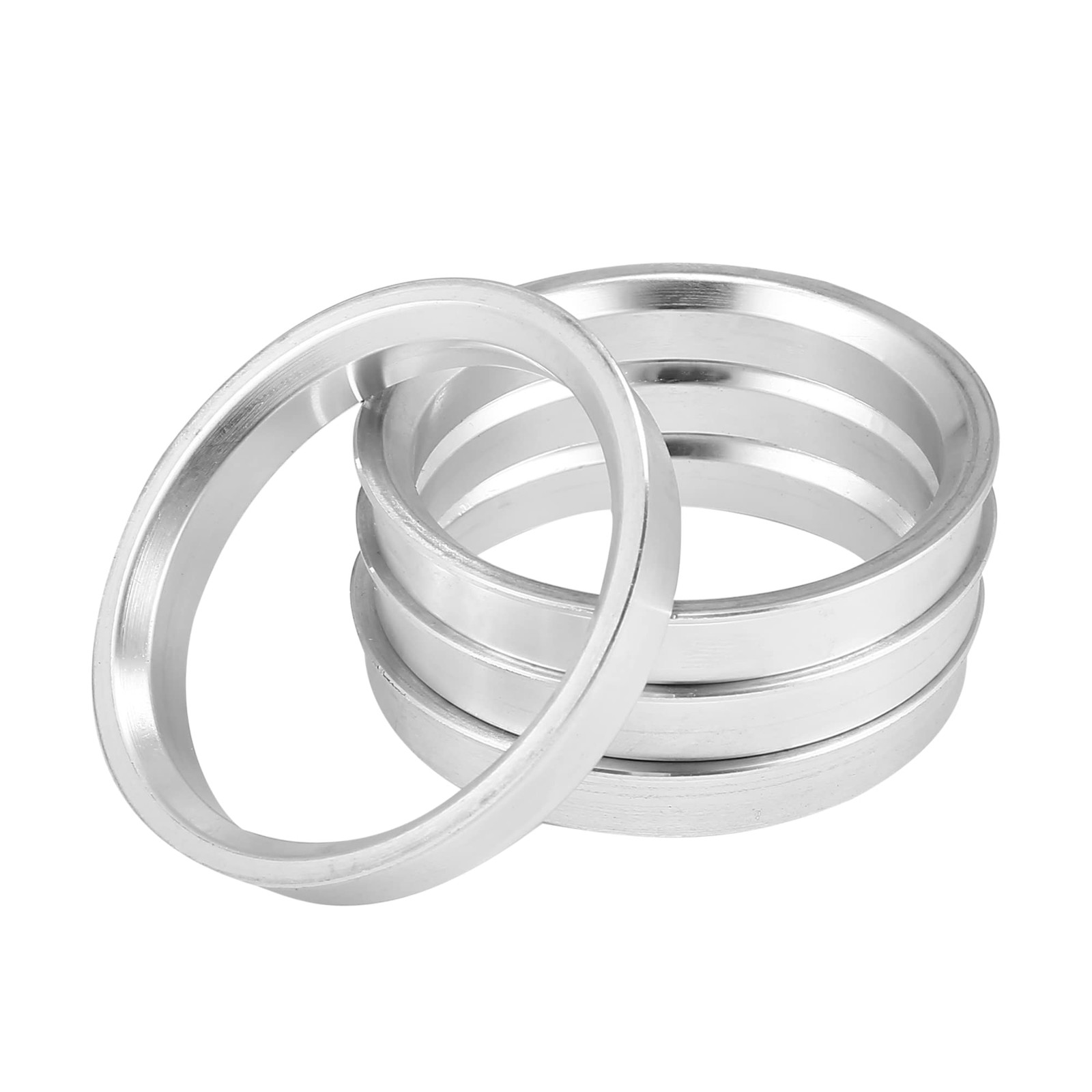 4 PCS Aluminum Alloy Car Hub Centric Rings 66.1mm OD To 57.1mm ID Wheel Spacer