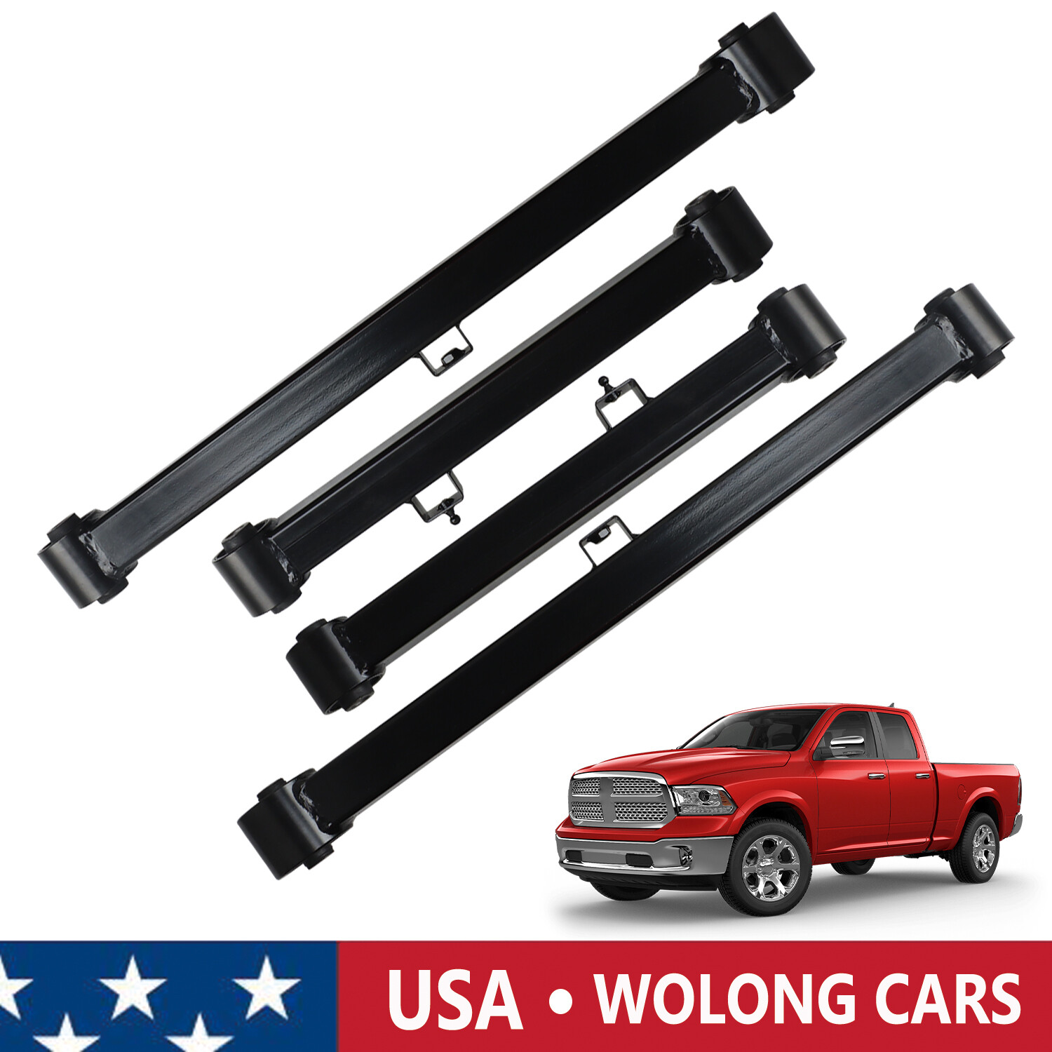 Rear Upper & Lower Control Arm w/Bushing for Ram 1500 2013-2023 Classic 19-23