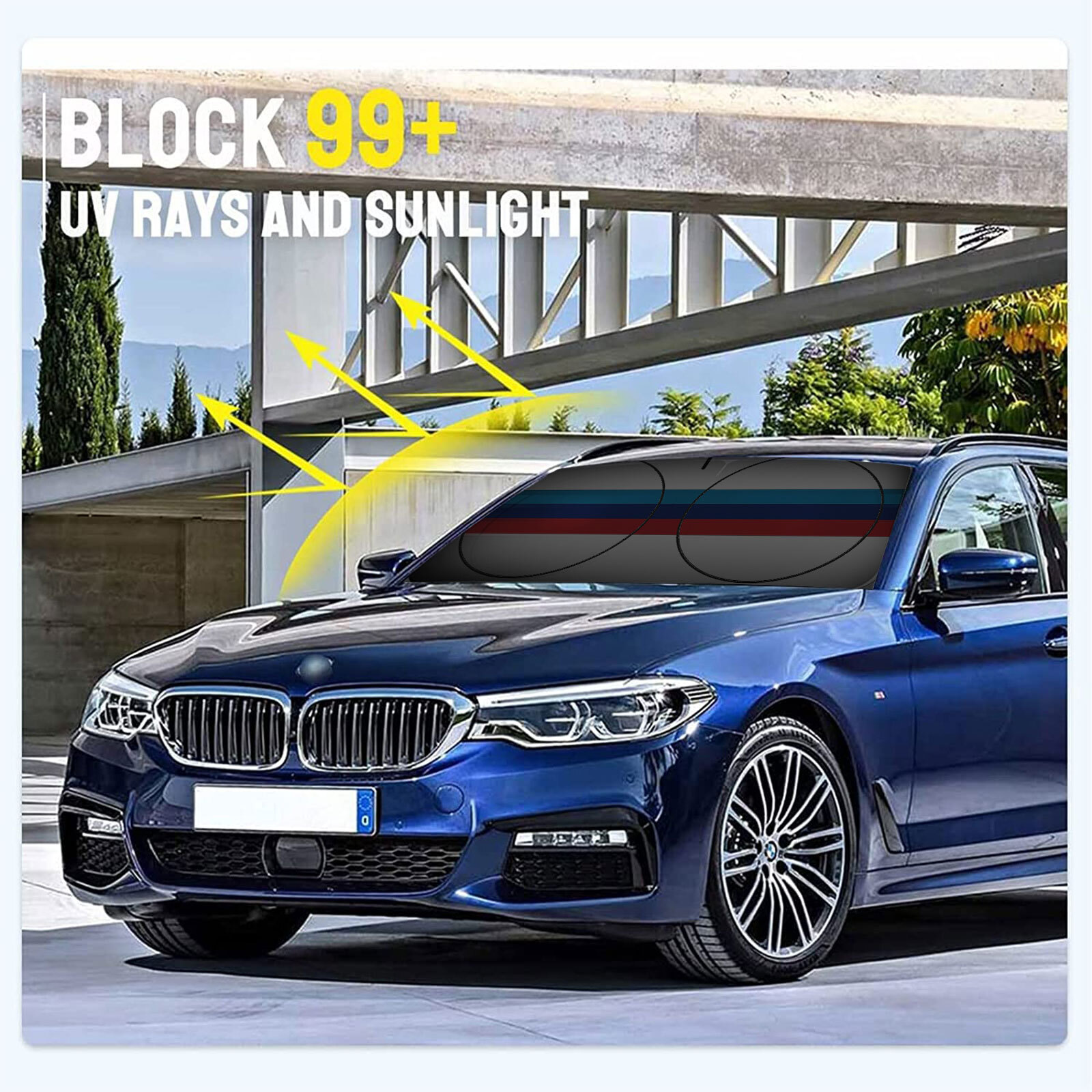 For BMW Interior Accessories Car Windshield Sunshade UV Block Sun Cover Visor