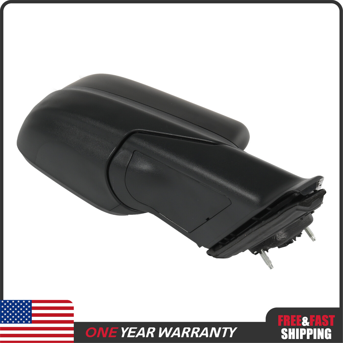 Manual Fold Textured Right Side Power Mirror For Ford 2011-2015 Explorer Black