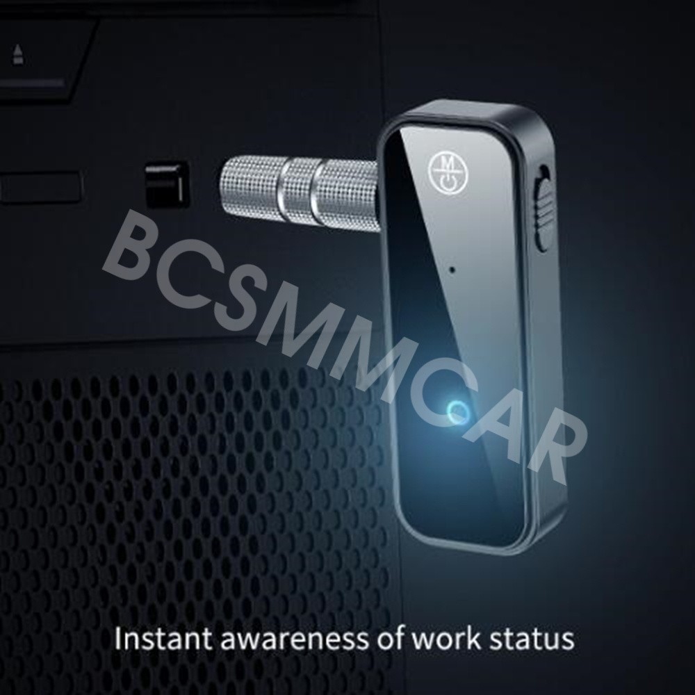 Bluetooth 5.0 USB Wireless Transmitter Receiver 2in1 Car Audio Adapter 3.5mm Aux