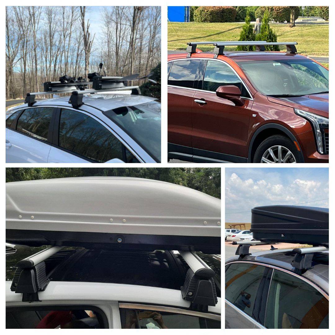 Open Box Roof Rack Crossbars For GENESIS G70 2019-2026 Naked Roof Silver