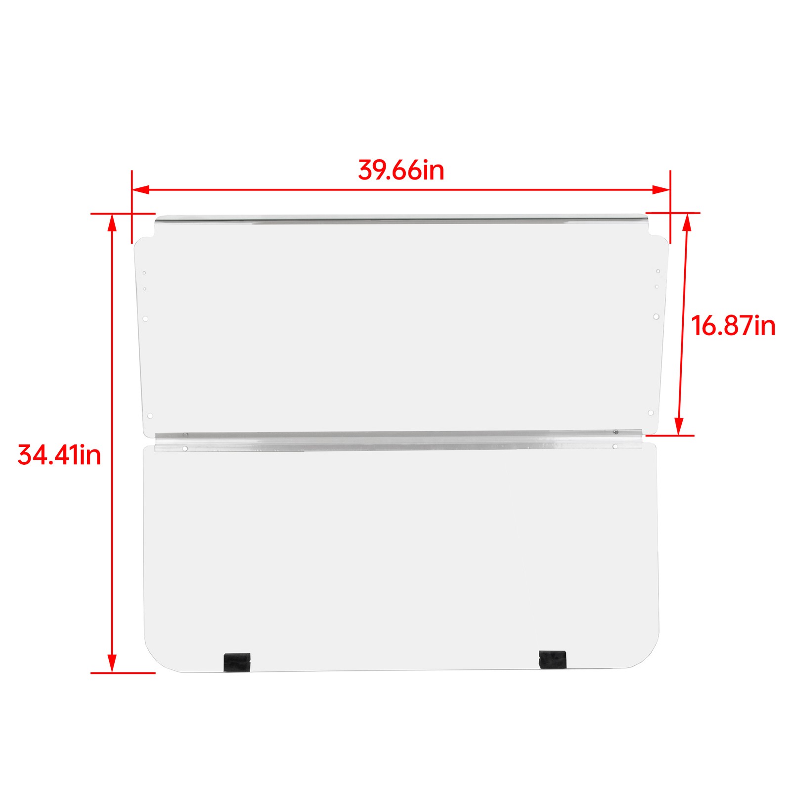 For Club Car DS 1982-2000.5 Clear Folding Windshield Golf Cart Windscreen