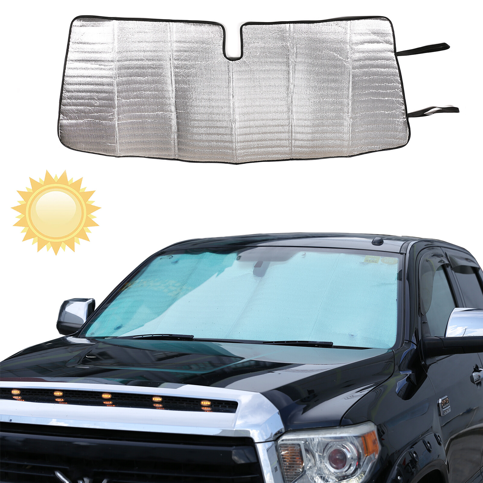Custom Fit For 2007-2021 Tundra Windshield Sun Shade Dashboard Sun Protection