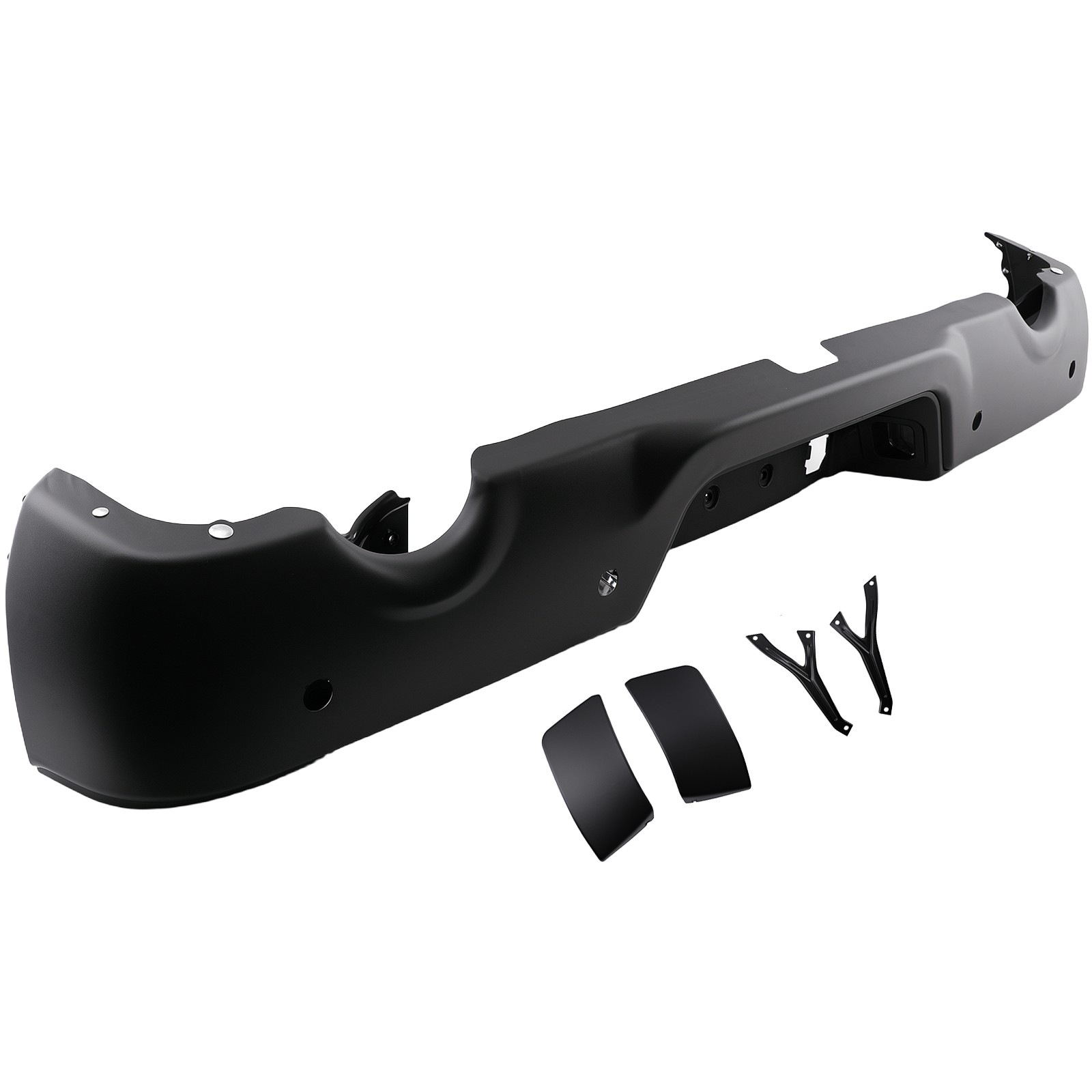 Rear Bumper Assembly fits for RAM 1500 2009-2018 Black Steel Screw-On Bolt-On