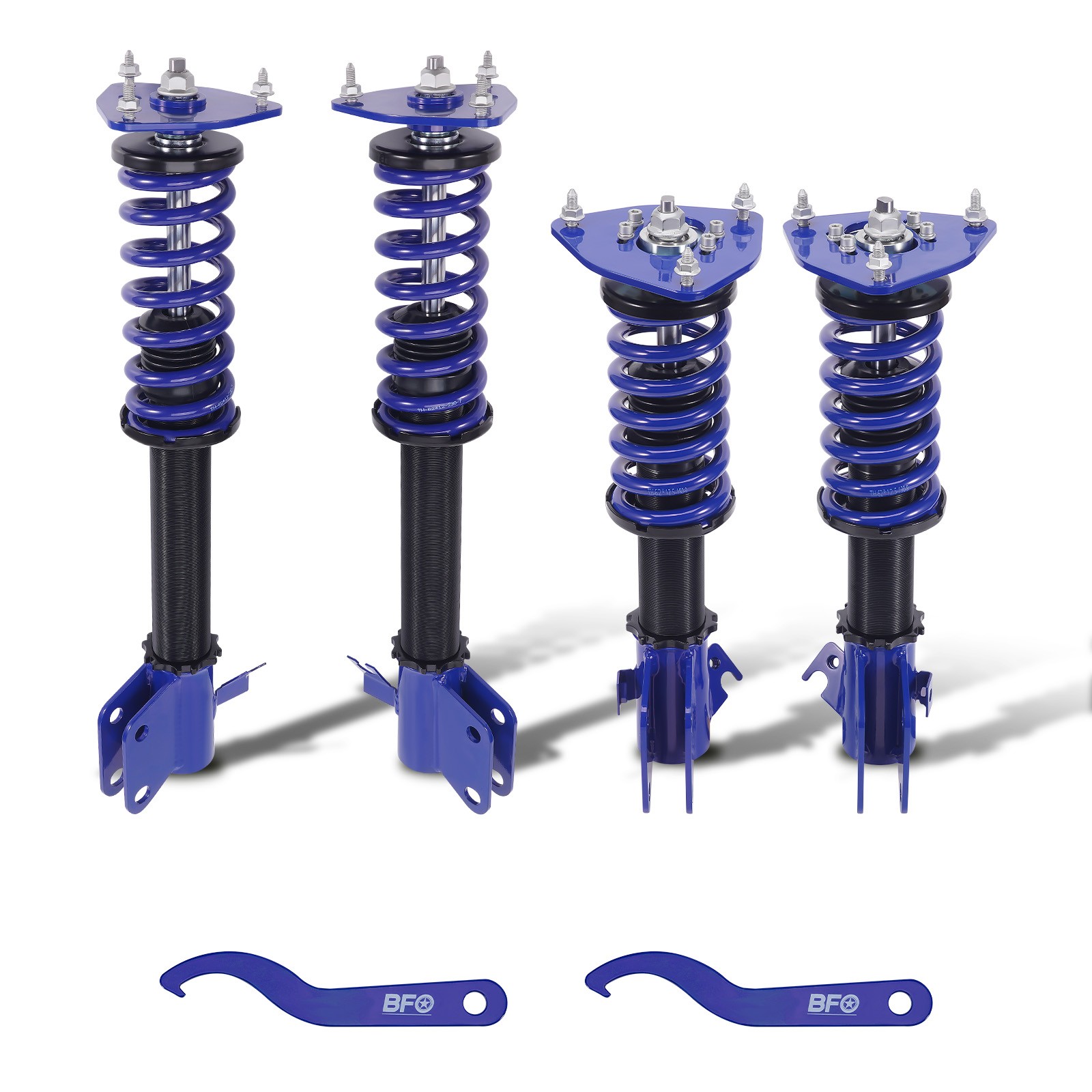 BFO Coilover Shock Struts Lowering Kit For Subaru Forester 03-08 Adj. Height