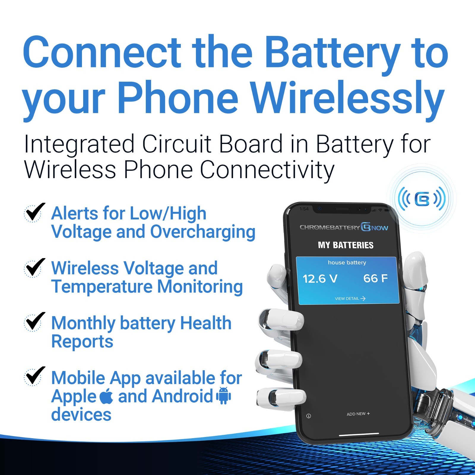 YTX9-BS Bluetooth High Performance Motorcycle Battery