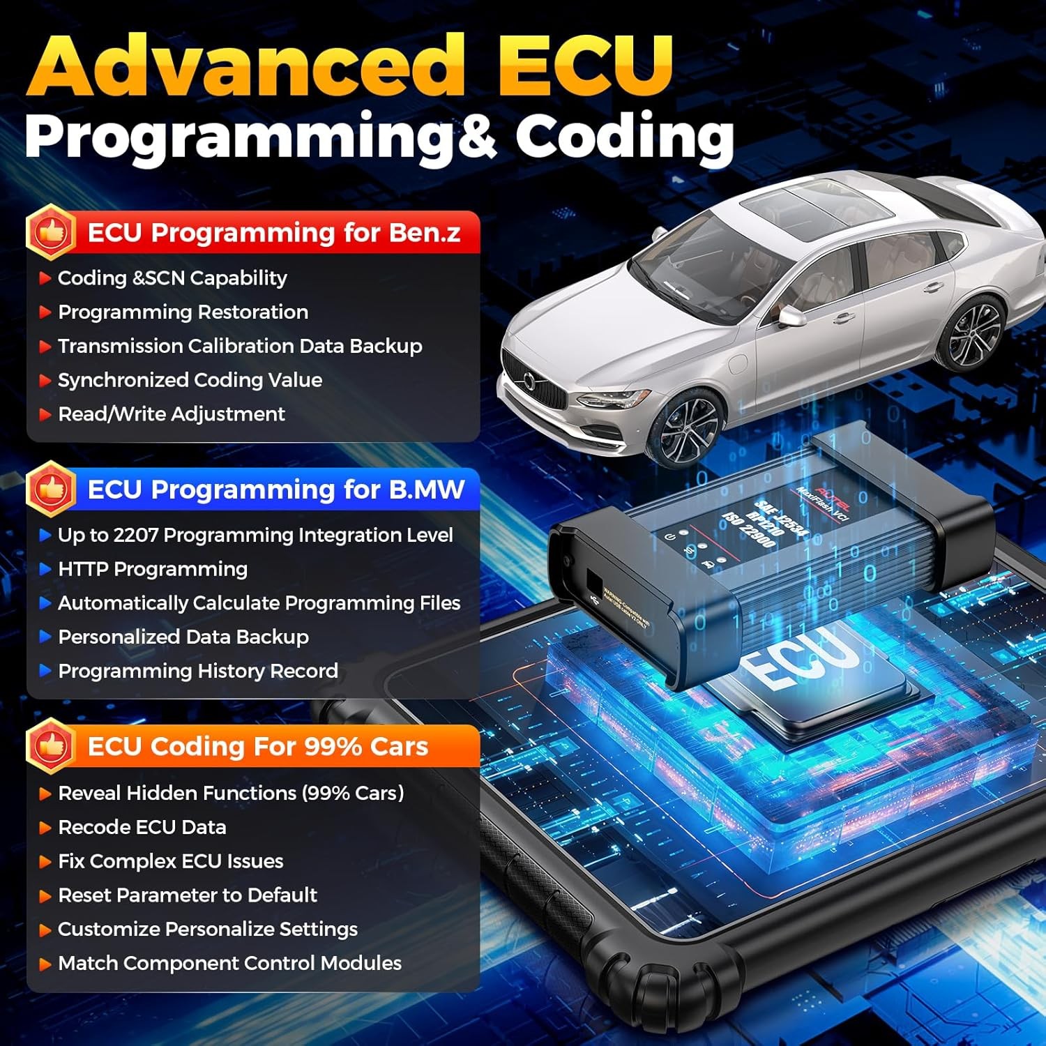 ⭐【2-YEAR UPDATING】2026 Autel MaxiSys ULTRA Lite Scanner VCI Programming Topology