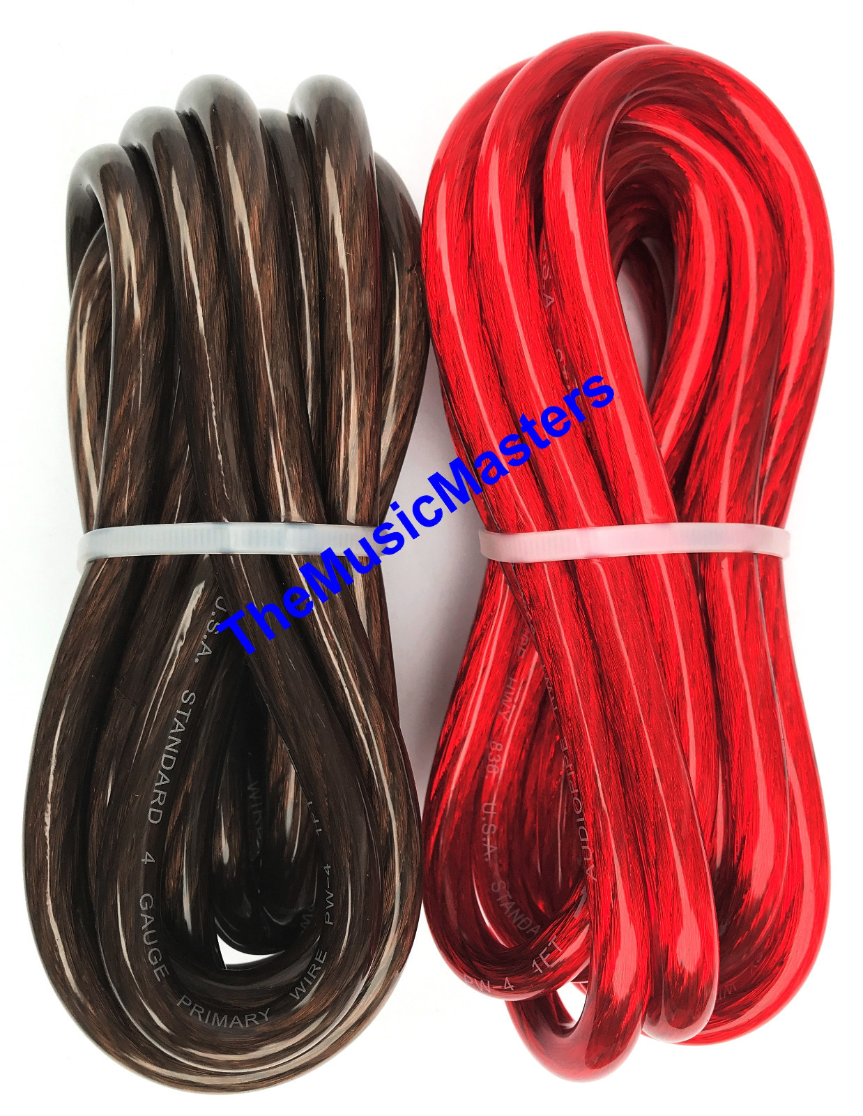 4 Gauge 10′ ft each Red Black Auto PRIMARY WIRE 12V Auto Wiring Car Power Cable