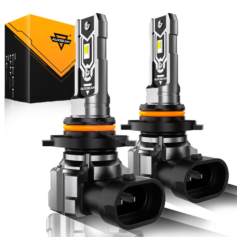 AUXBEAM H10 LED Fog Light Driving Bulbs 9145 9140 White 6000K Super Bright 120W