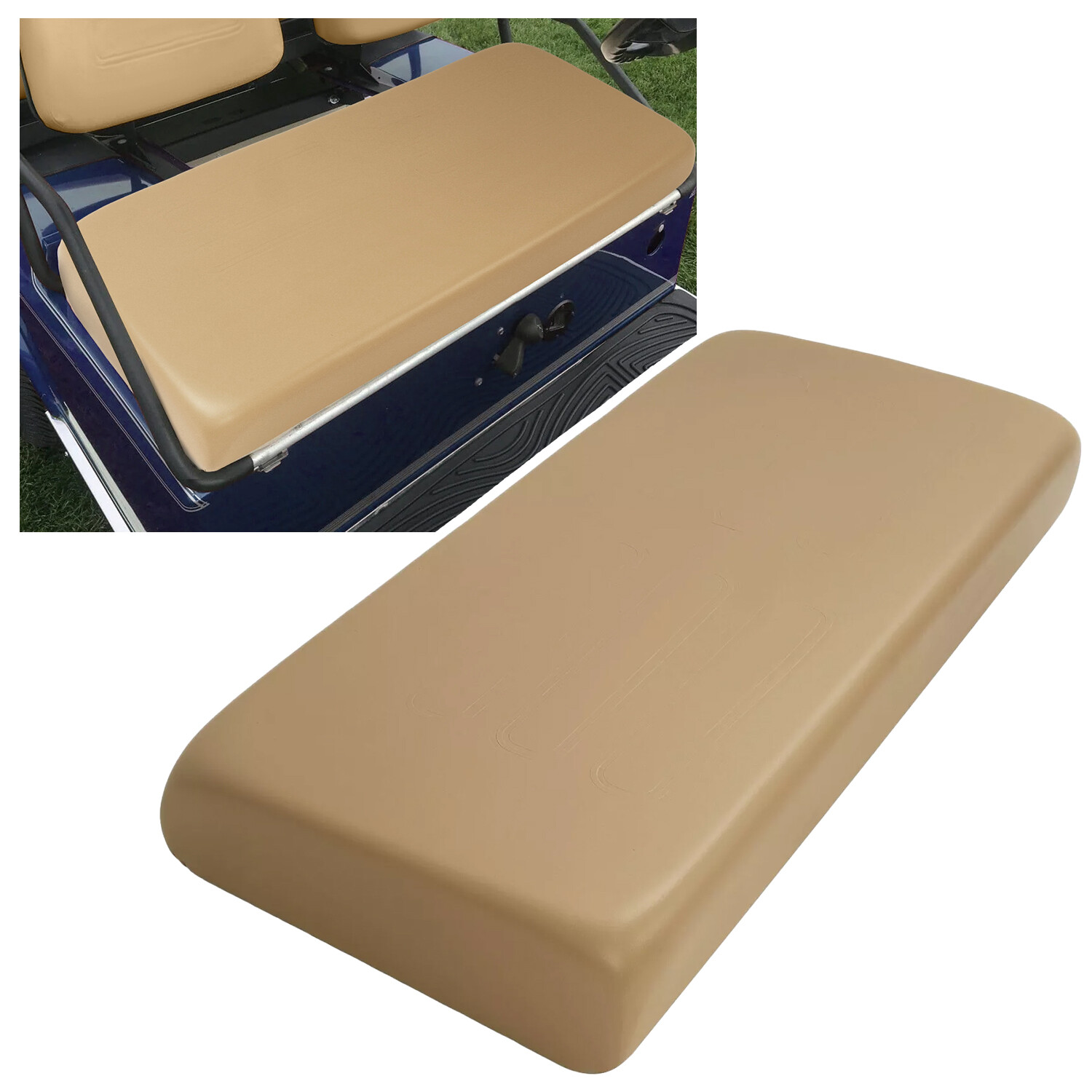For Club Car DS 1979 – 2000.5 Golf Cart Buff Seat Bottom Cushion Assembly