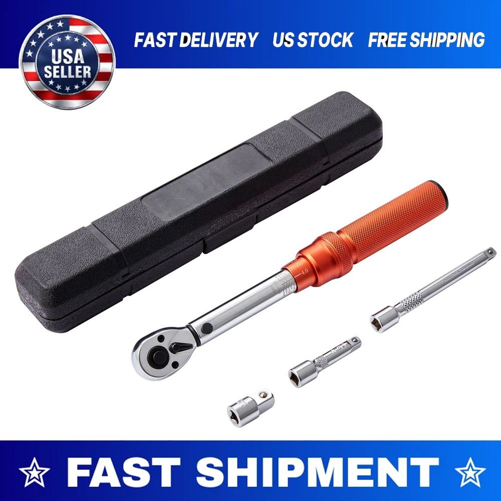 Torque Wrench Adjustable Dual-Direction set 1/4″ Drive 20-200ft.lb/3-23n.m