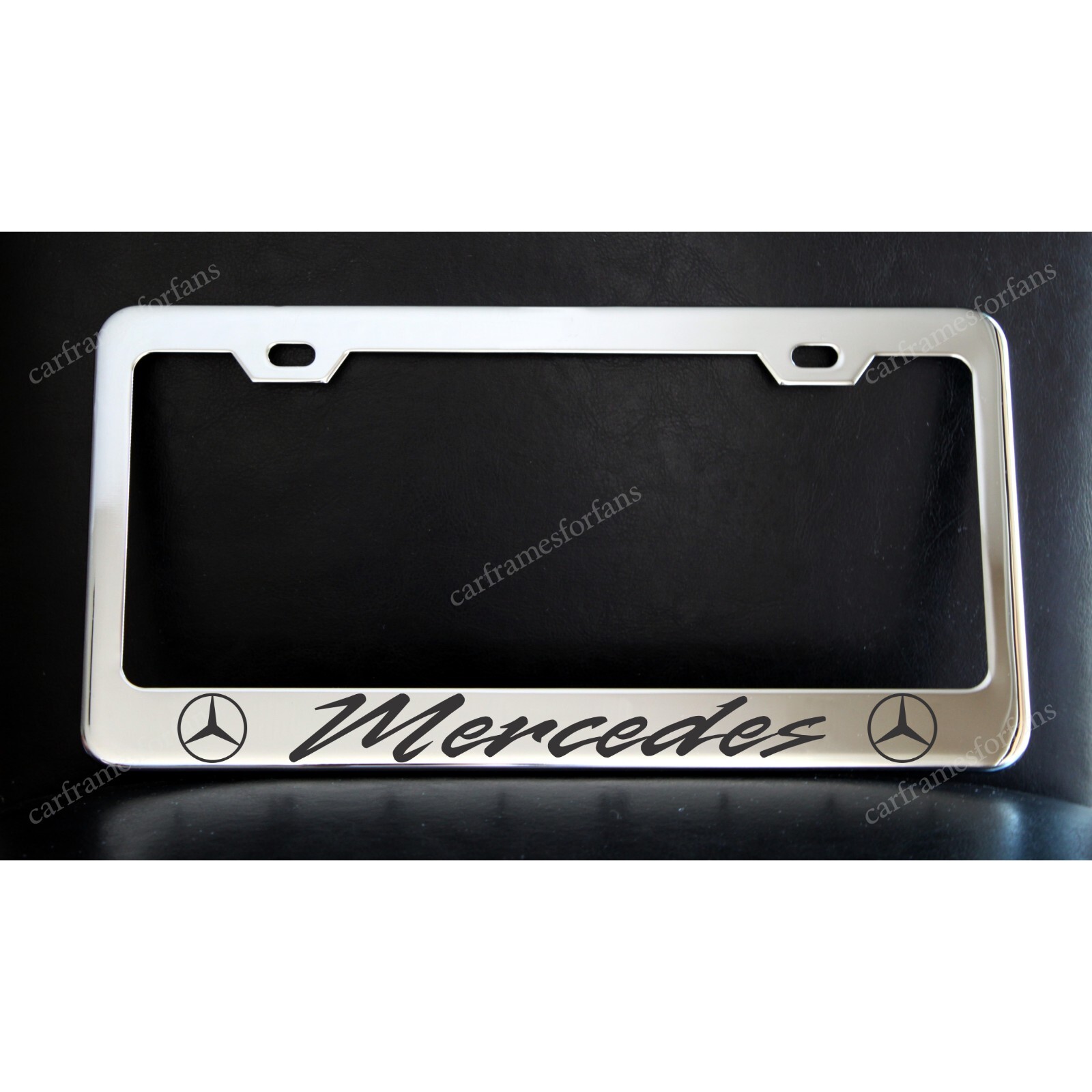 Mercedes License Plate Frame – Custom Made of Chrome Plated Metal