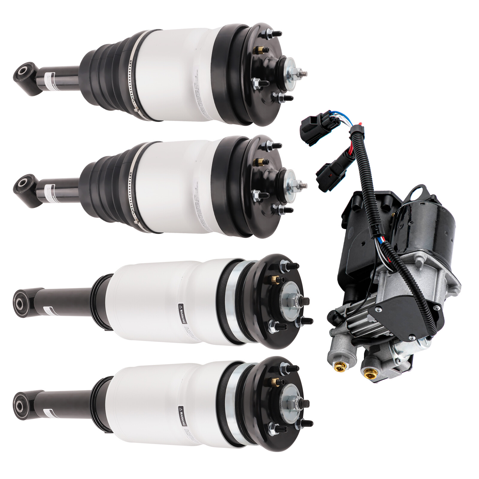 5PCS Air Suspension Struts Assembly Compressor For Land Rover Range Rover Sport