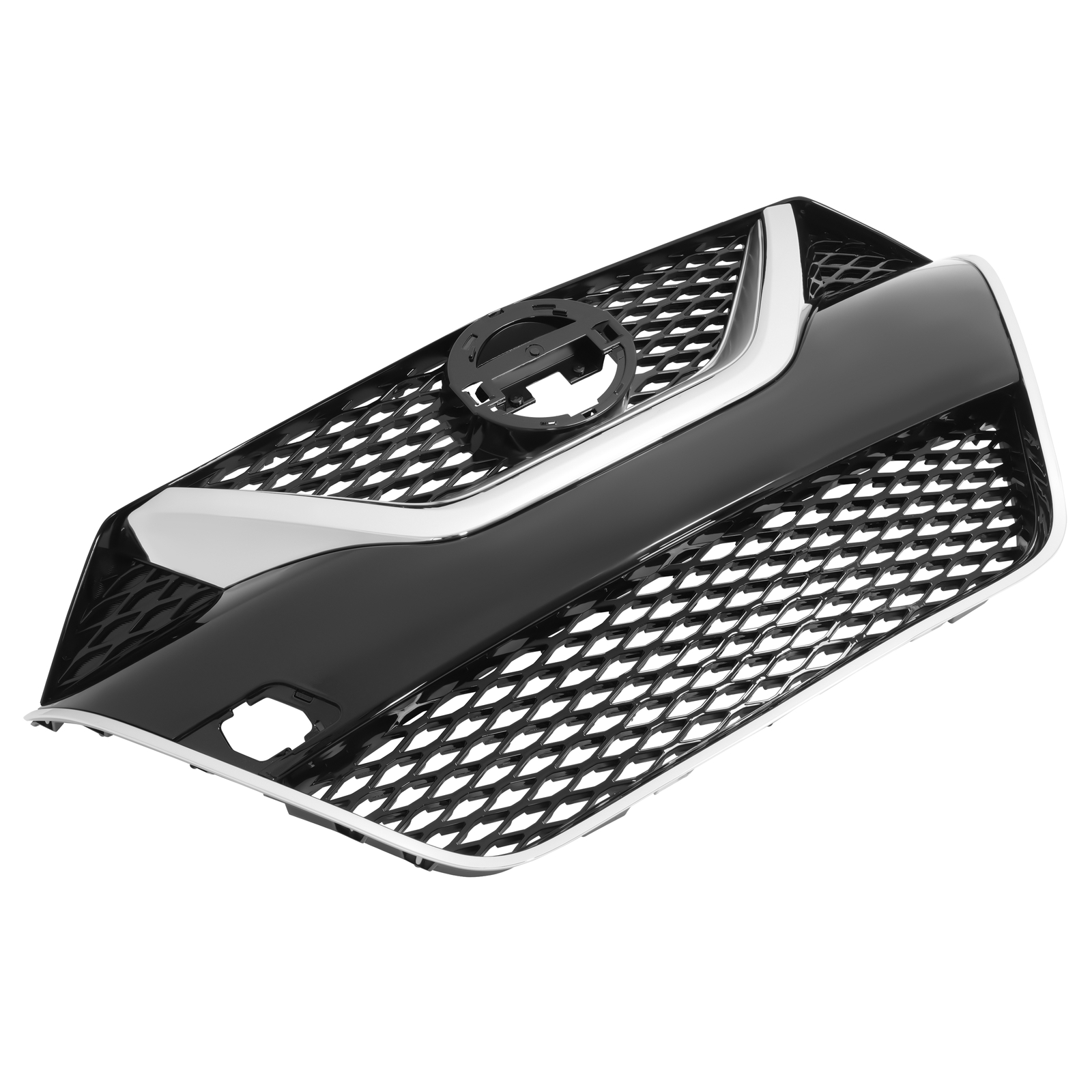 Front Upper Bumper Grille Black w/Chrome Trim Grill For Nissan Maxima 2016-2018
