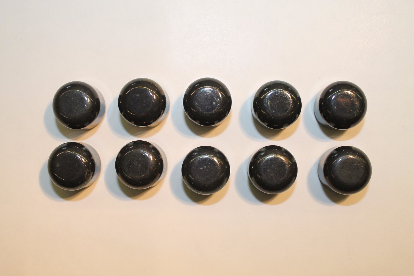 Military Web Strap End Tip, 1″ Mil-Spec Webbing Ball Tip, Black. Lot of 10