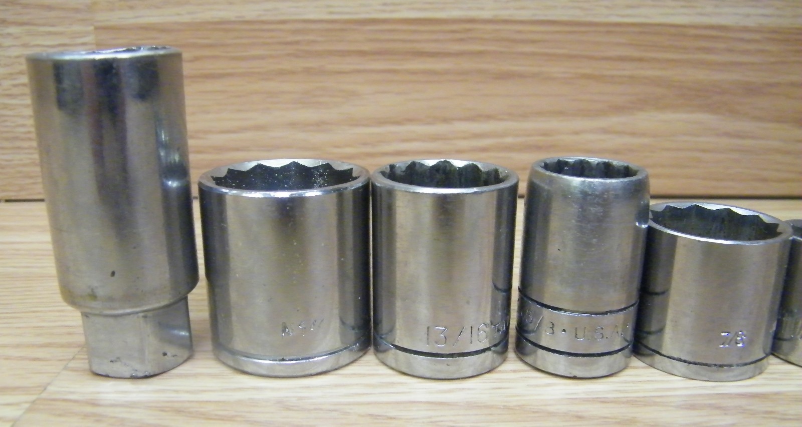 Mixed Lot of Ten Unbranded/Generic 12 Point 1/2″ Drive Sockets Only **READ**