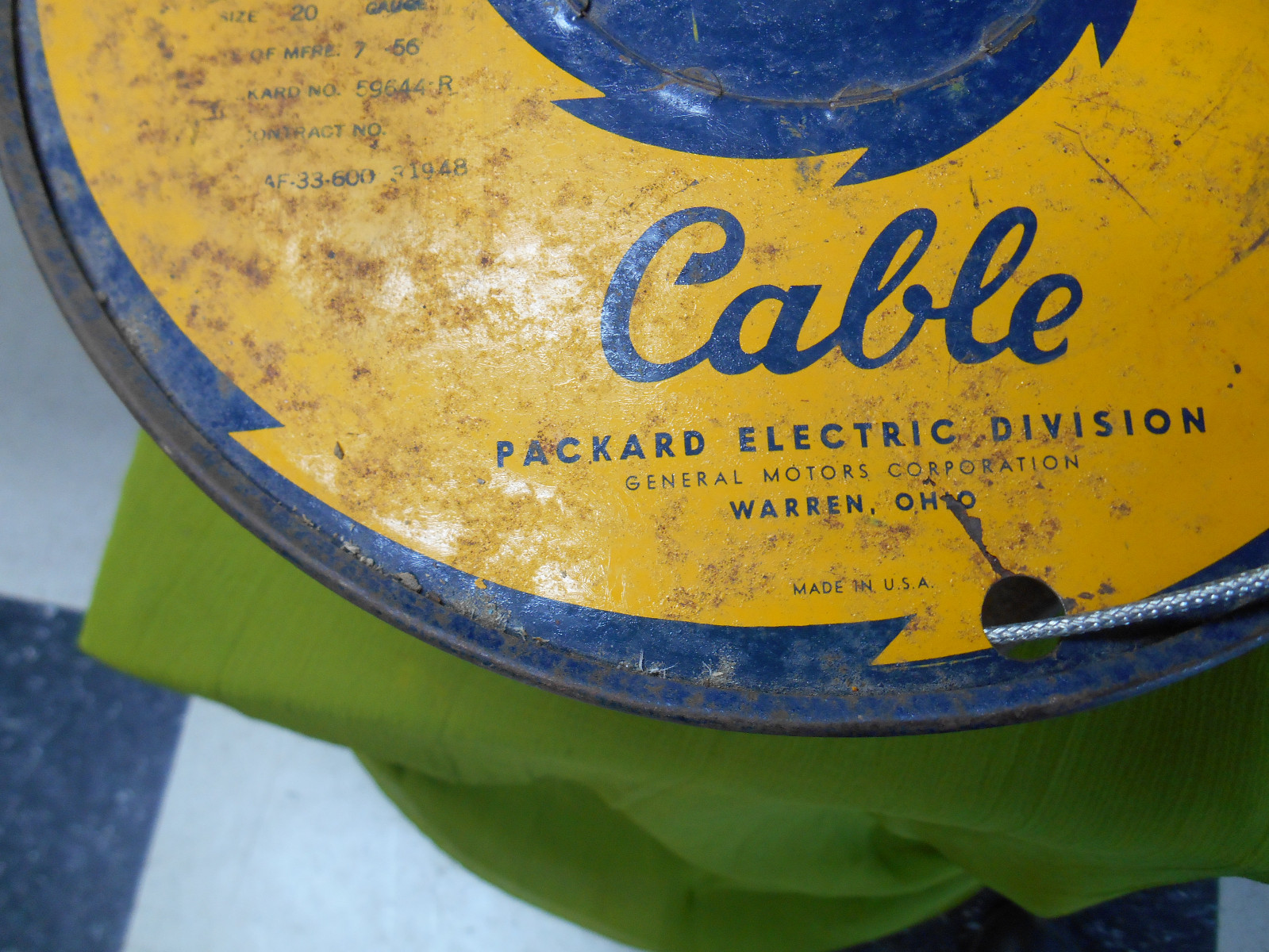 GM NOS Packard 600V Shielded Aircraft Electrical Wire 20 AWG Gauge MIL-C-7078