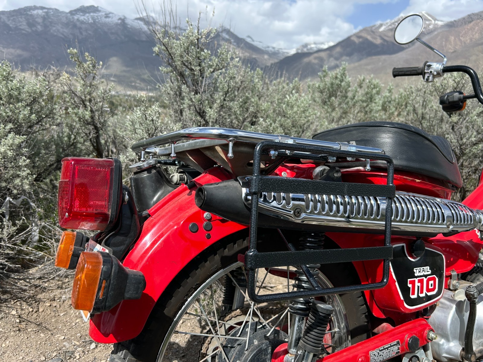 USA Made Saddlebag Racks for Honda CT90 CT110 Trail Bike – Easy, No Mod Install