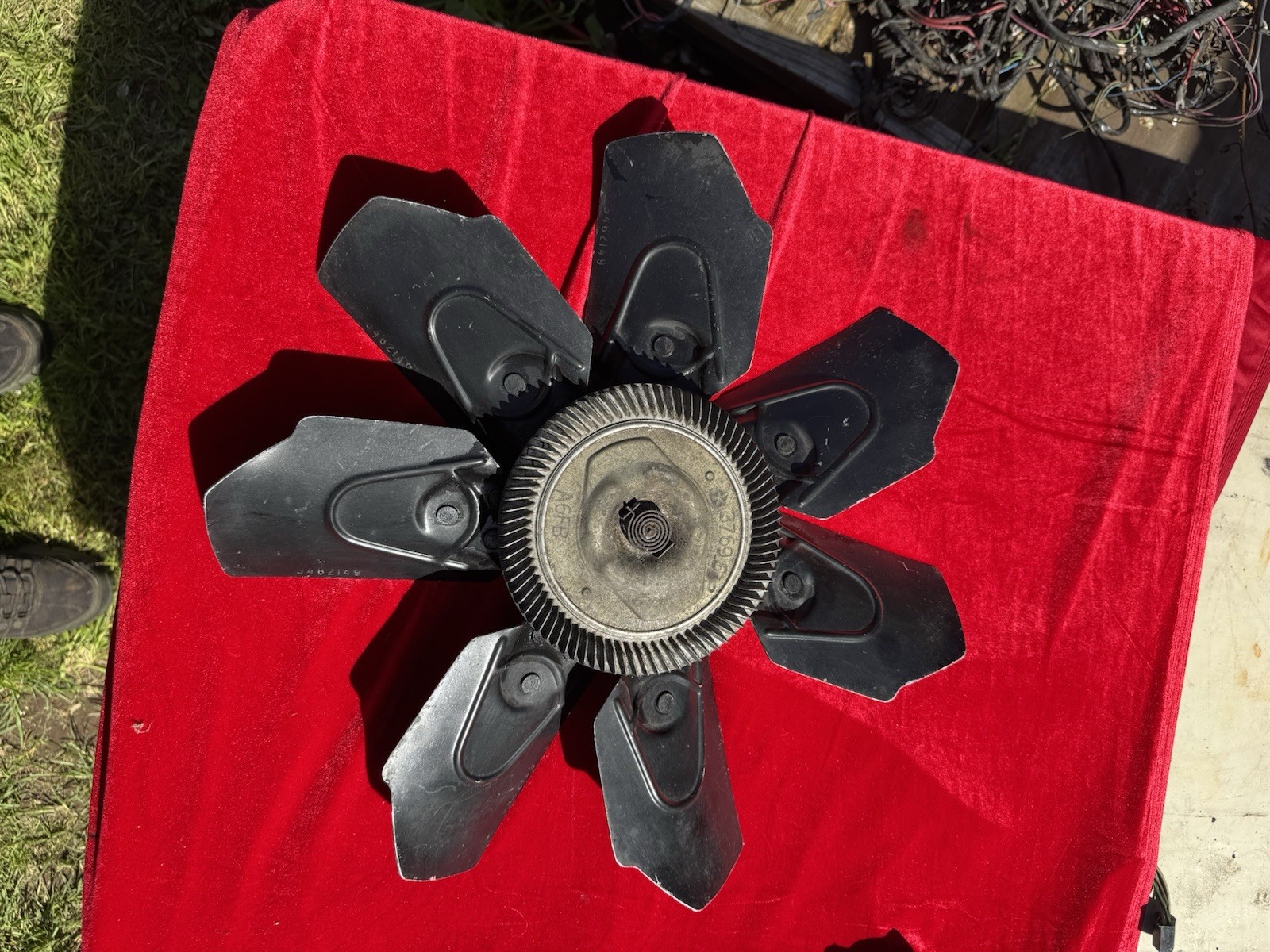 Mopar Challenger Cuda Roadrunner 340 383 440 426 19” 7 Blade Clutch Fan 3462149