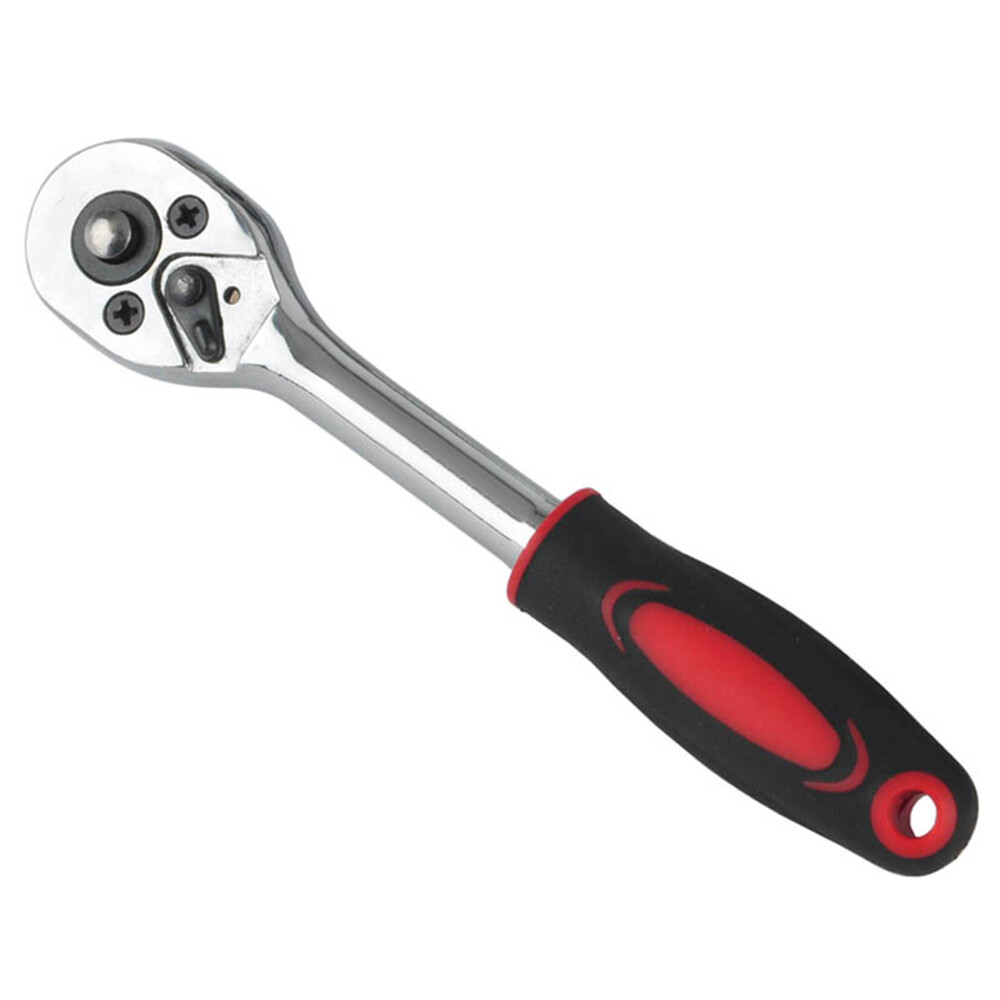 1/4-Inch Drive Ratchet Handle Socket Wrench, 24-Tooth, Quick-release Reversible