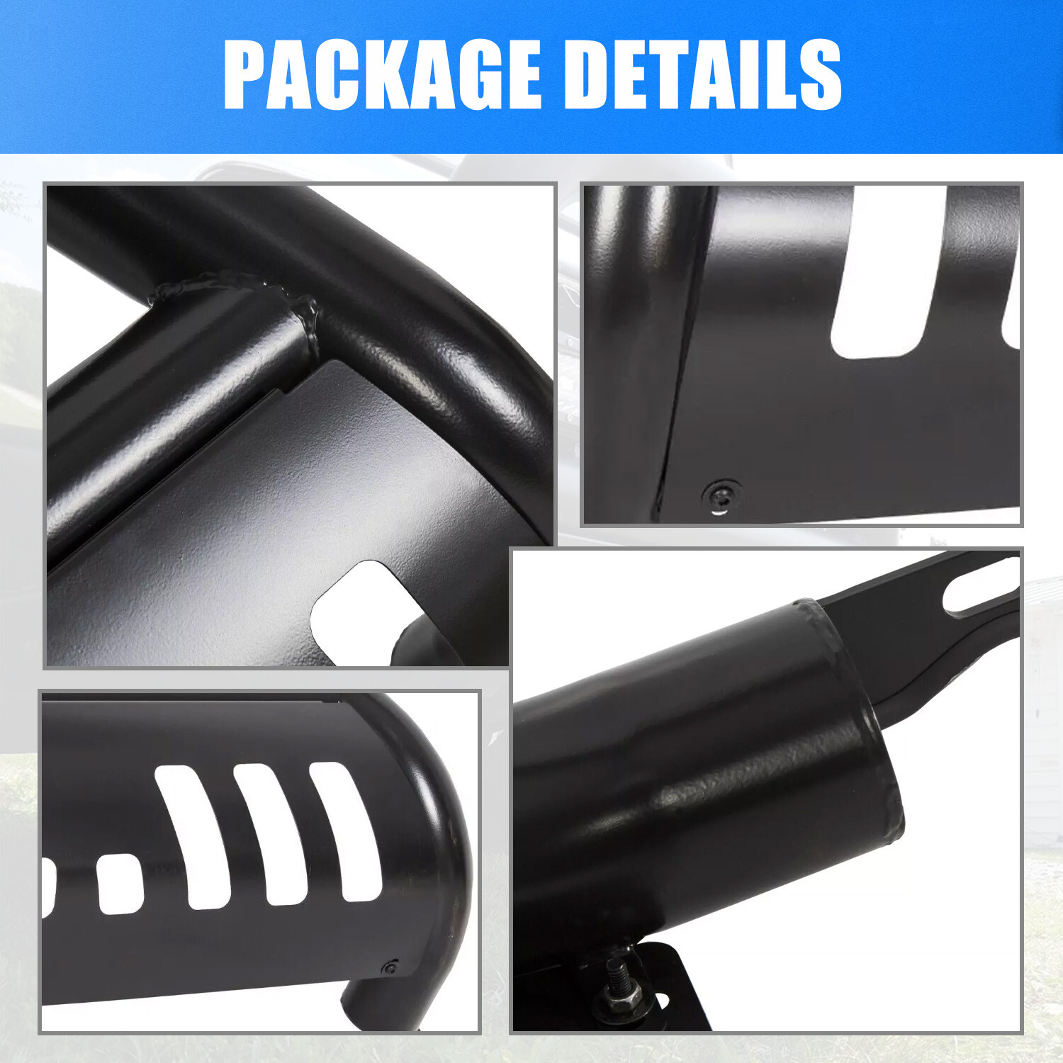 FOR 05-21 NISSAN FRONTIER PATHFINDER BLACK 3″ BULL BAR PUSH BUMPER GRILLE GUARD