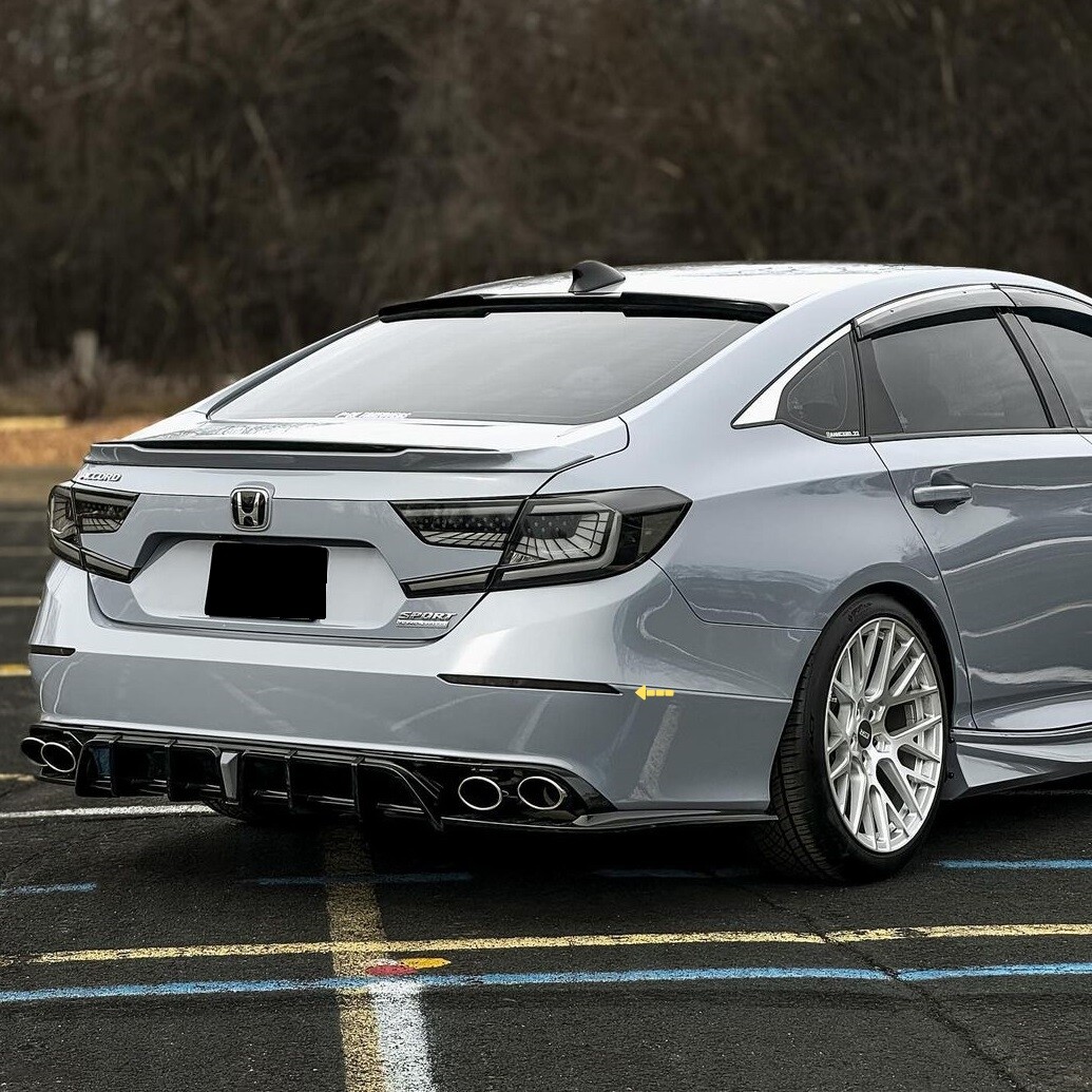1 Pair Smoked Fits Honda Accord 2018-2022 w/ Animation Rear Bumper LED Reflector