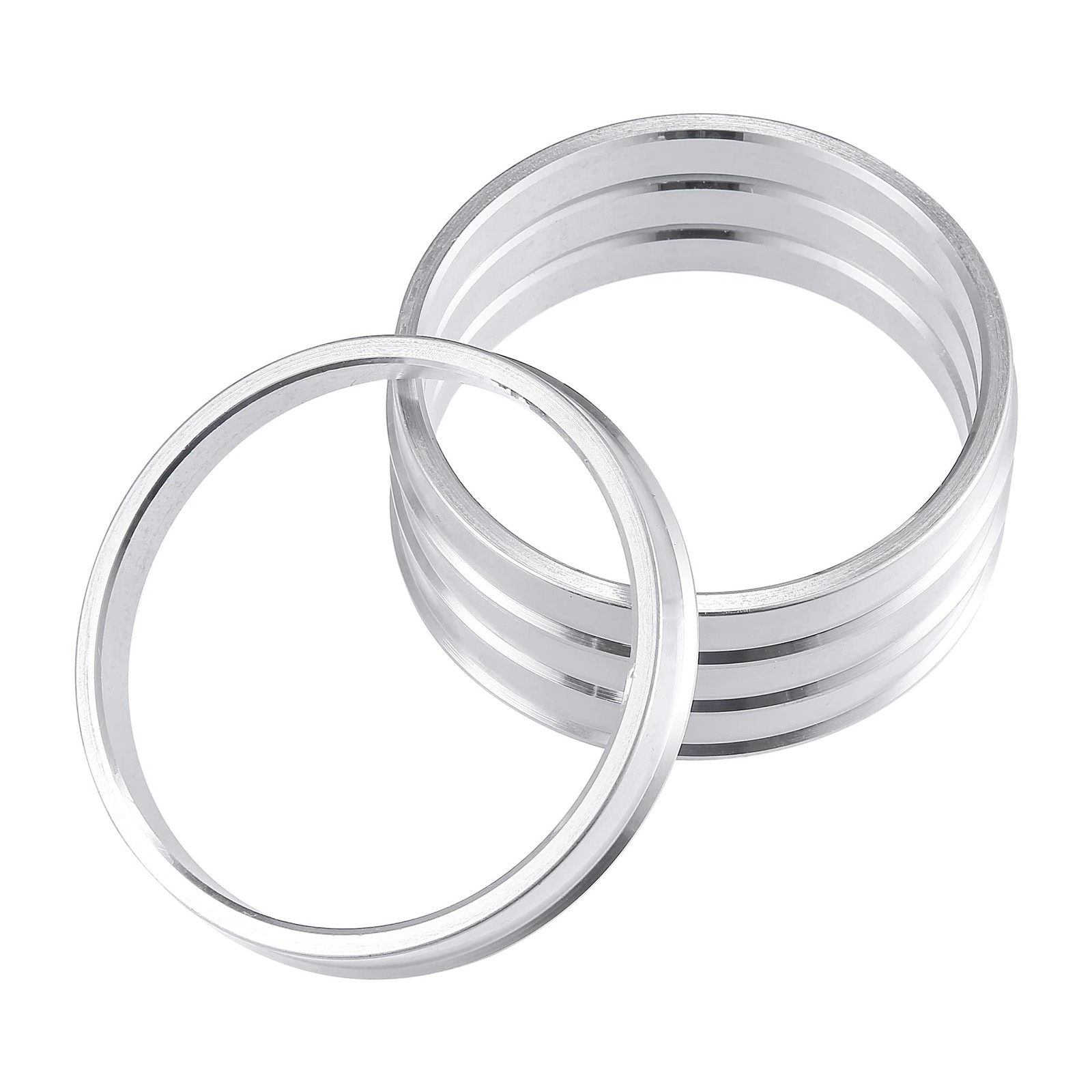 4 PCS Aluminum Alloy Car Hub Centric Rings 74.1mm OD To 65.1mm ID Wheel Spacer