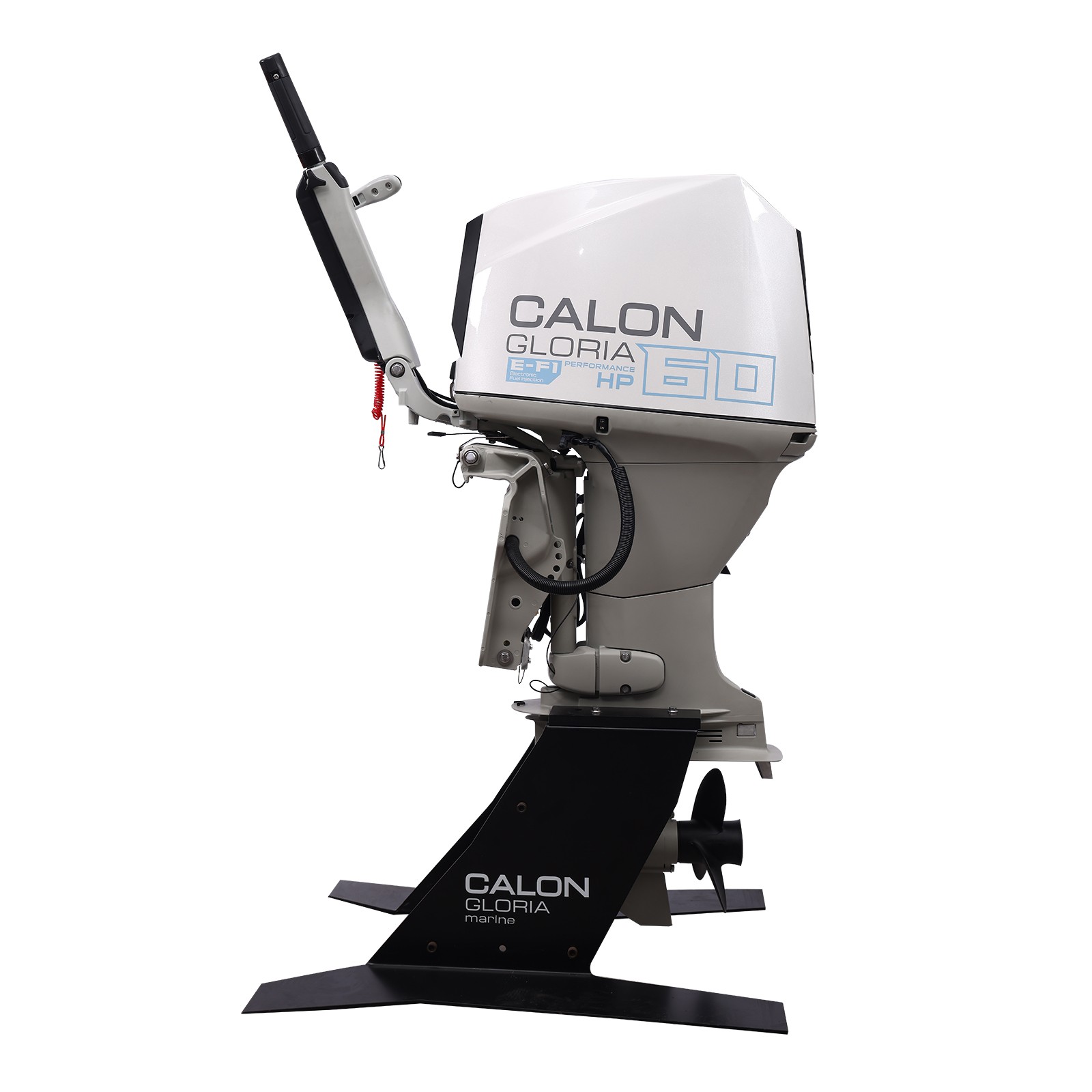 CALON 60HP 4-Stroke Single Shaft EFI Outboard Motor Electric Start FNR 24L TanK