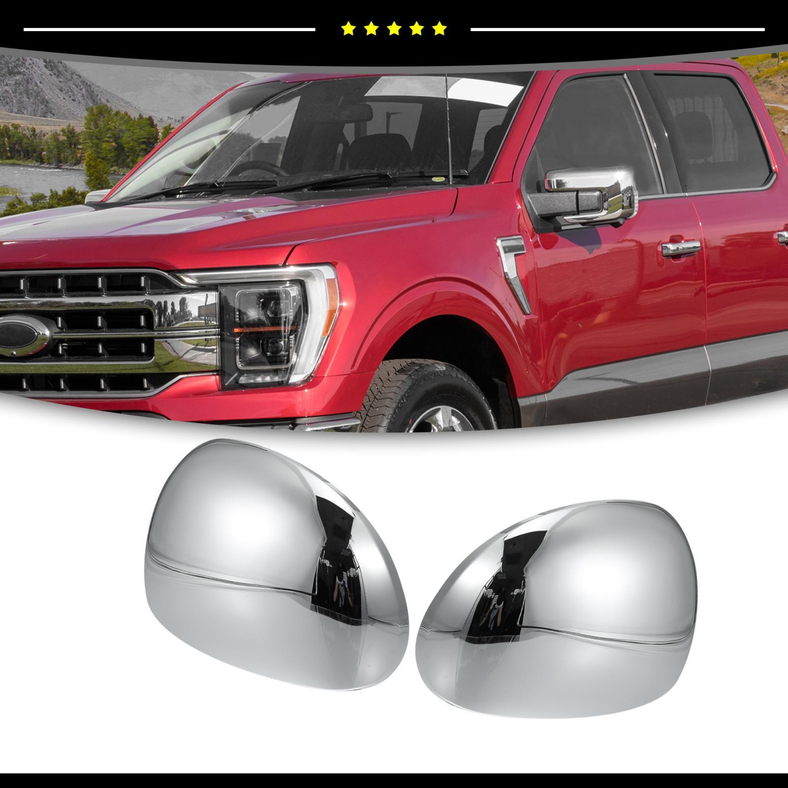Car Chrome Plated Mirror Cover Cap 2/lot fit for Ford F-150 1997-2003 Left Right