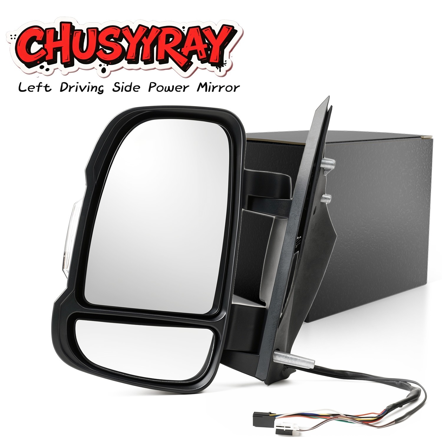 CHUSYYRAY Driver Power Towing Mirror Manual Fold Blind Spot for Ram ProMaster