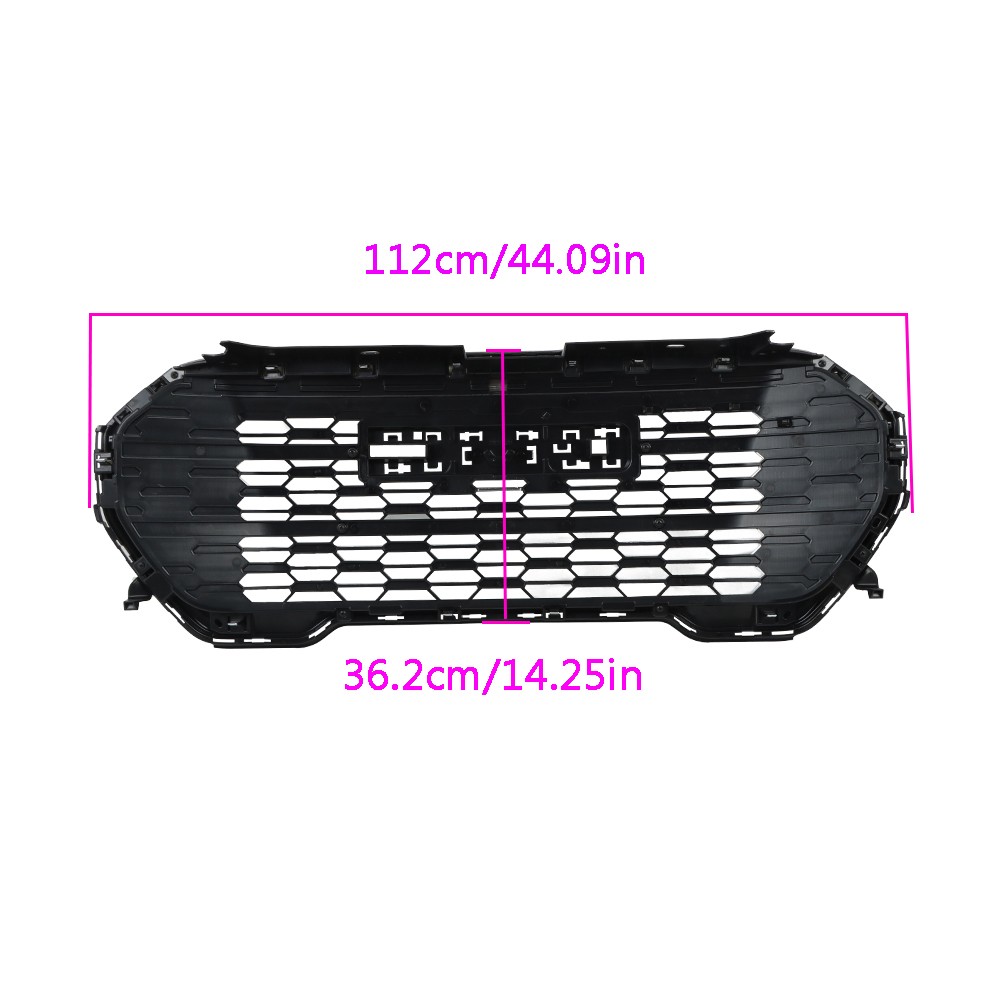 Front Bumper Grille Chrome Without Camera Hole Compatible For GMC Terrain 22-23