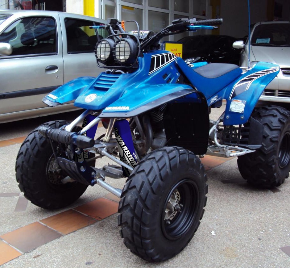 Blue Shock Protector Covers for Yamaha Warrior YFM350 Limited Edition (Set of 3)