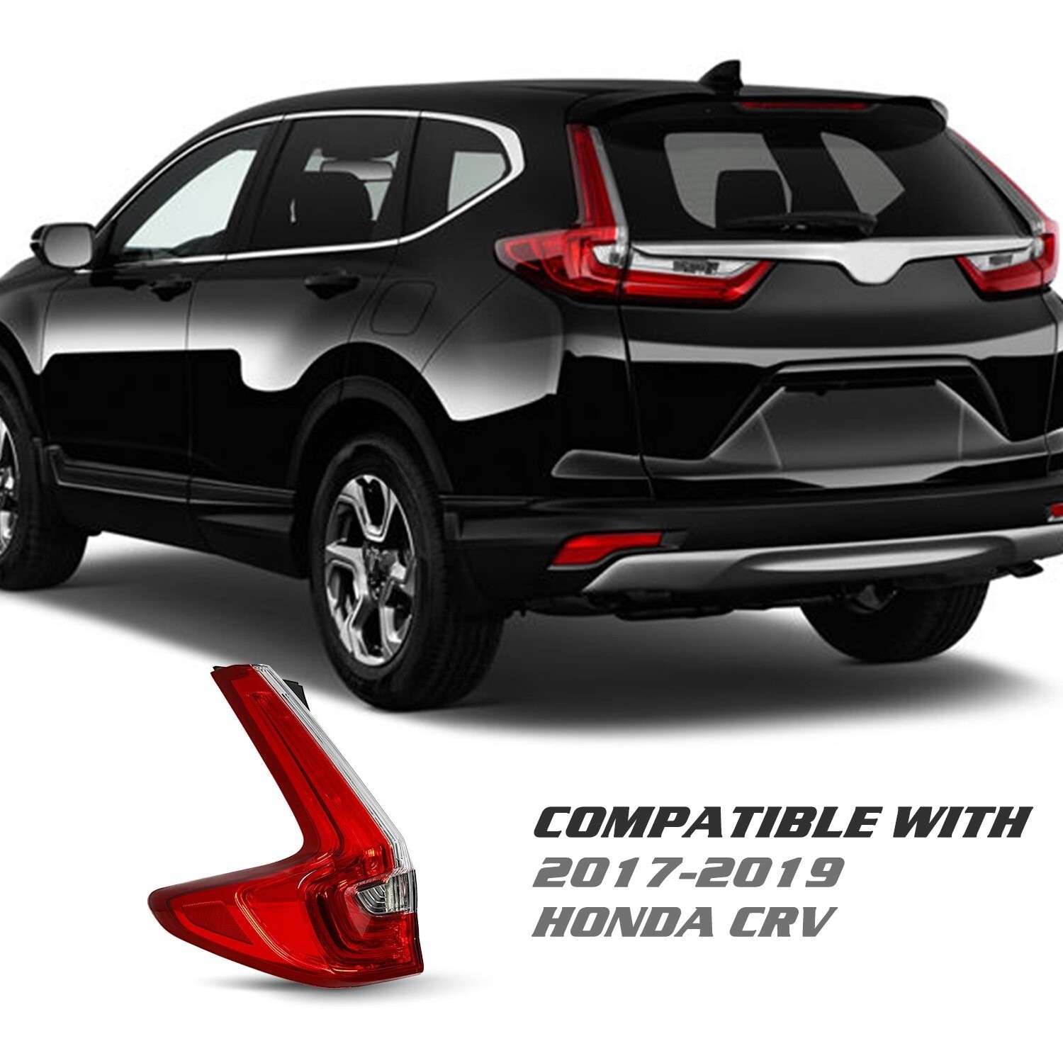 Left Driver Side OE Style Outer Tail Light For 2017-2019 Honda CRV 17-19