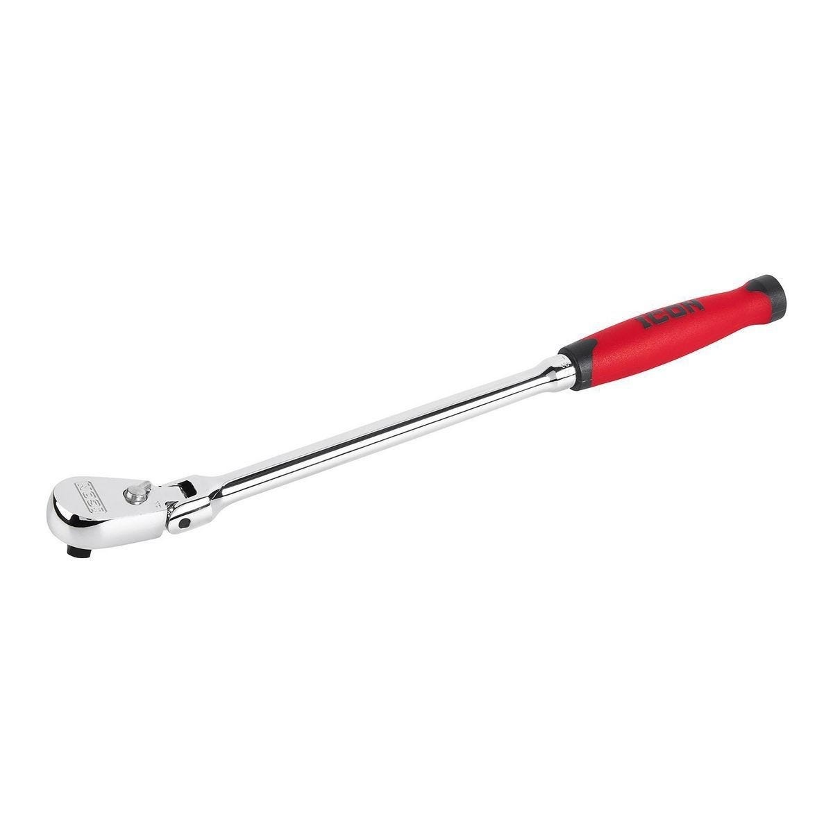 ICON 3/8 in. Drive Professional Long-Reach Flex-Head Ratchet Comfort Grip #R2LFG